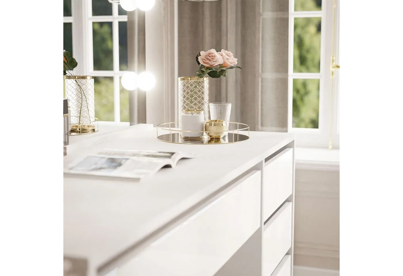 Lookway Schminktisch MADA ELITE mit Spiegel und LED Beleuchtung - Bild 4