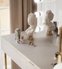 Lookway Schminktisch AURORA GOLD ELITE Kaschmir mit LED-Spiegel Bild 5