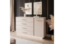 Lookway Kommode LINA KASCHMIR II 1D4S mit LED Beleuchtung Beige Bild 1