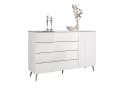 Lookway Kommode AURORA SILBER Hochglanz mit Schubladen Bild 2