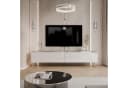 Lookway TV-Schrank AURORA SILVER Weiß Hochglanz LED Bild 1