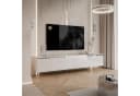Lookway TV-Schrank AURORA SILVER Weiß Hochglanz LED Bild 3