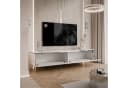 Lookway TV-Schrank AURORA SILVER Weiß Hochglanz LED Bild 4