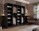 Lookway Kleiderschrank SANDBOX MODERN 200 Schwarzgrau Glas Bild 3