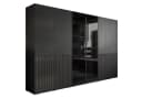 Lookway Kleiderschrank SANDBOX MODERN 300 Schwarzgrau Glas Bild 2