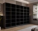 Lookway Kleiderschrank SANDBOX MODERN 300 Schwarzgrau Glas Bild 4