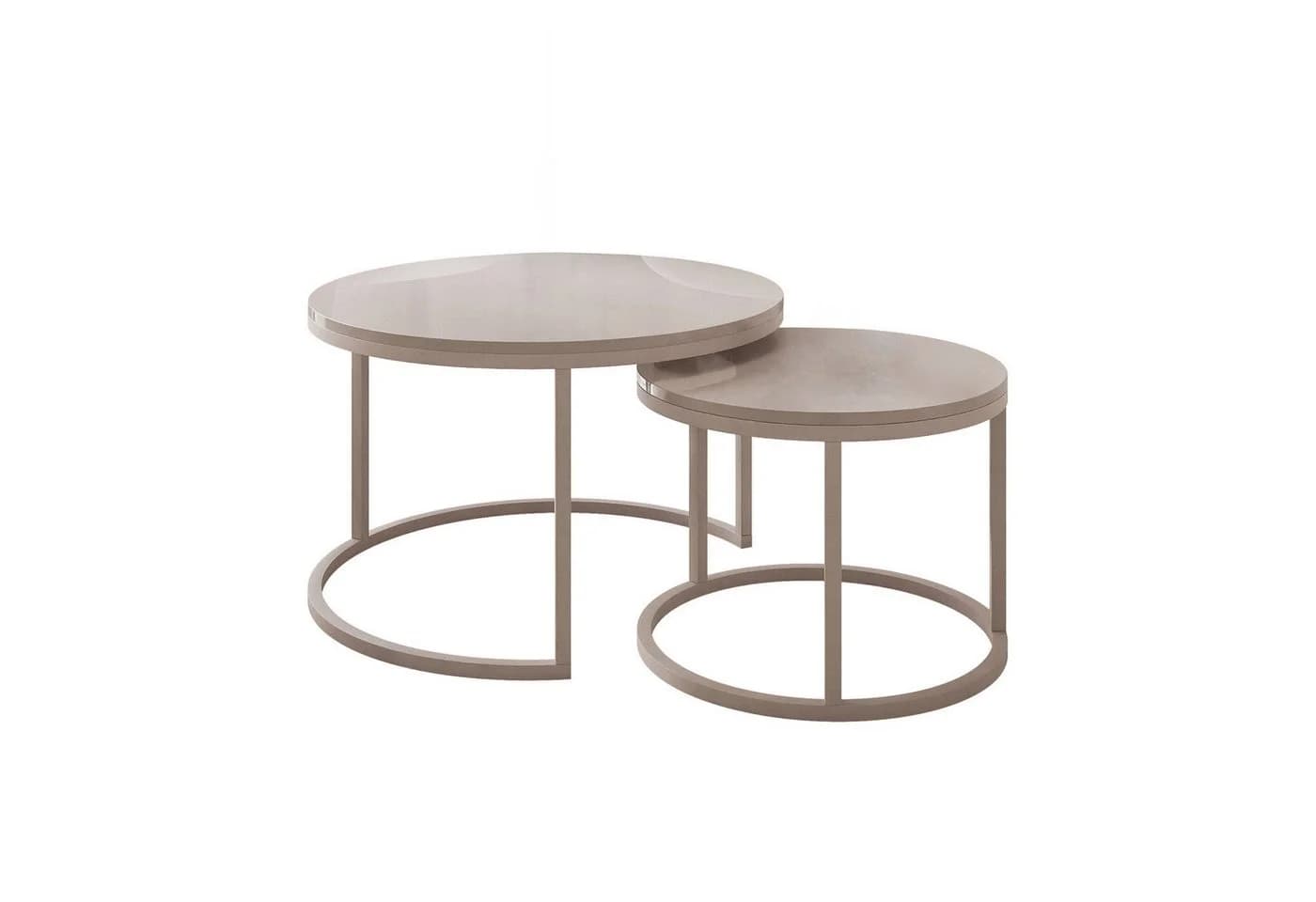 Lookway Couchtisch CIRI 2in1 KASCHMIR Hochglanz 2er-Set - Bild 2