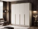 Lookway Kleiderschrank AURORA 4D Kaschmir Beige/Gold Vier-Türer Bild 3