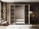 Lookway Kleiderschrank AURORA 4D Kaschmir Beige/Gold Vier-Türer Bild 4
