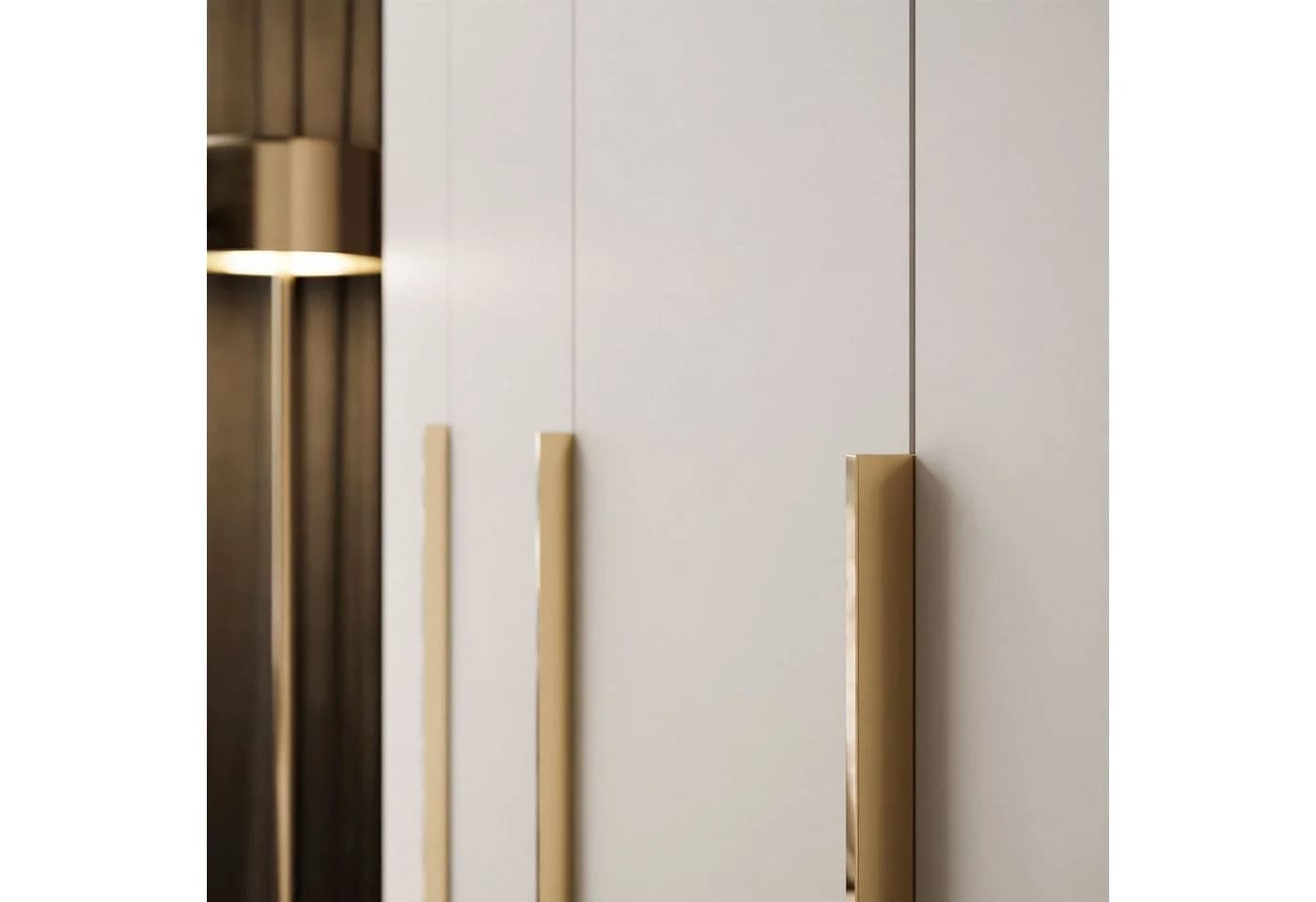 Lookway Kleiderschrank AURORA 4D Kaschmir Beige/Gold Vier-Türer - Bild 5