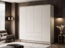 Lookway Kleiderschrank AURORA 4D2SZ Beige/Gold Push-to-Open Bild 3