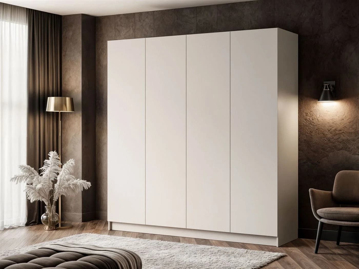 Lookway Kleiderschrank AUREL 4D KASCHMIR Vierflügelig Beige - Bild 3
