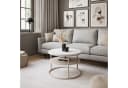 Lookway Couchtisch CIRI SLIM MATT Kaschmir mit Ablage Bild 1
