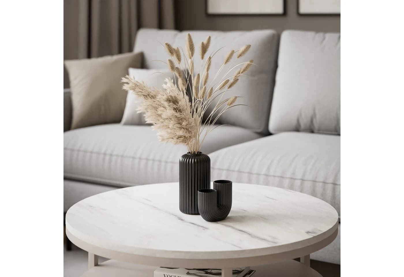 Lookway Couchtisch CIRI SLIM MATT Kaschmir mit Ablage - Bild 3
