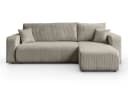 Lookway Ecksofa PRESTIGE L-Form Couch mit Bettfunktion und Bettkasten Beige Bild 1