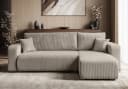 Lookway Ecksofa PRESTIGE L-Form Couch mit Bettfunktion und Bettkasten Beige Bild 2