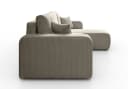 Lookway Ecksofa PRESTIGE L-Form Couch mit Bettfunktion und Bettkasten Beige Bild 4