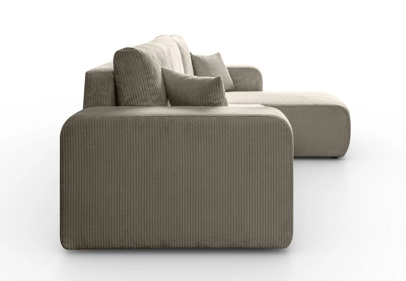 Lookway Ecksofa PRESTIGE L-Form Couch mit Bettfunktion und Bettkasten Beige - Bild 4