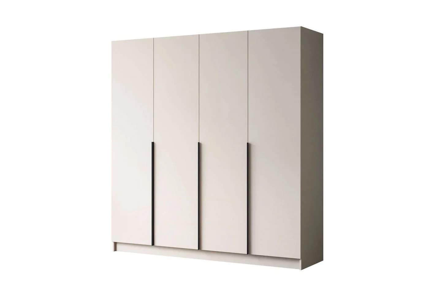 Lookway Kleiderschrank AUREL 4D Beige Vierflügel mit Spiegel - Bild 2
