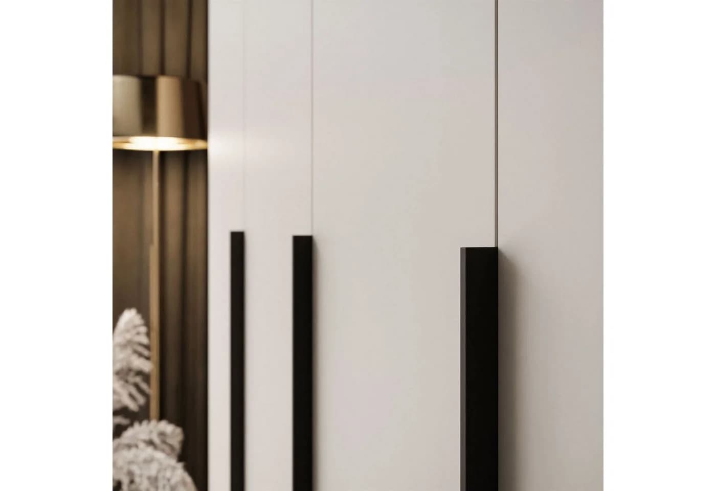 Lookway Kleiderschrank AUREL 4D Beige Vierflügel mit Spiegel - Bild 5