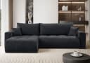 Lookway Ecksofa CLOUD Schwarz mit Schlaffunktion und Bettkasten Bild 2