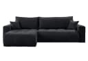 Lookway Ecksofa CLOUD Schwarz mit Schlaffunktion und Bettkasten Bild 3