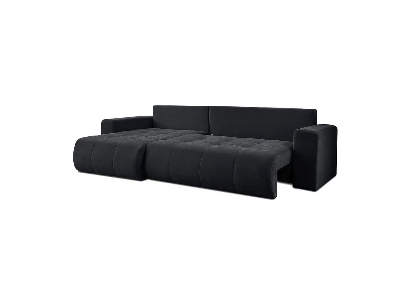 Lookway Ecksofa CLOUD Schwarz mit Schlaffunktion und Bettkasten - Bild 5