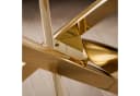 Lookway Couchtisch BEIRA Glasplatte 60cm Modern Gold Silber Schwarz Bild 5