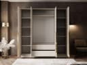 Lookway Kleiderschrank AUREL 4D Kaschmir mit Spiegel und Schubladen Bild 4