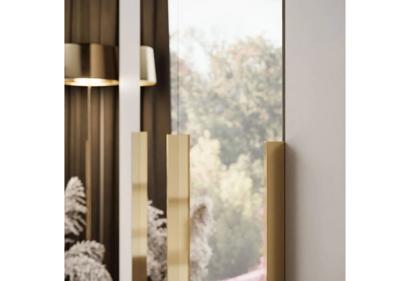 Lookway Kleiderschrank AUREL 4D Kaschmir mit Spiegel und Schubladen - Bild 5
