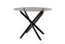 Lookway Esstisch BEIRA Glas Schwarz Silber Gold Bild 2