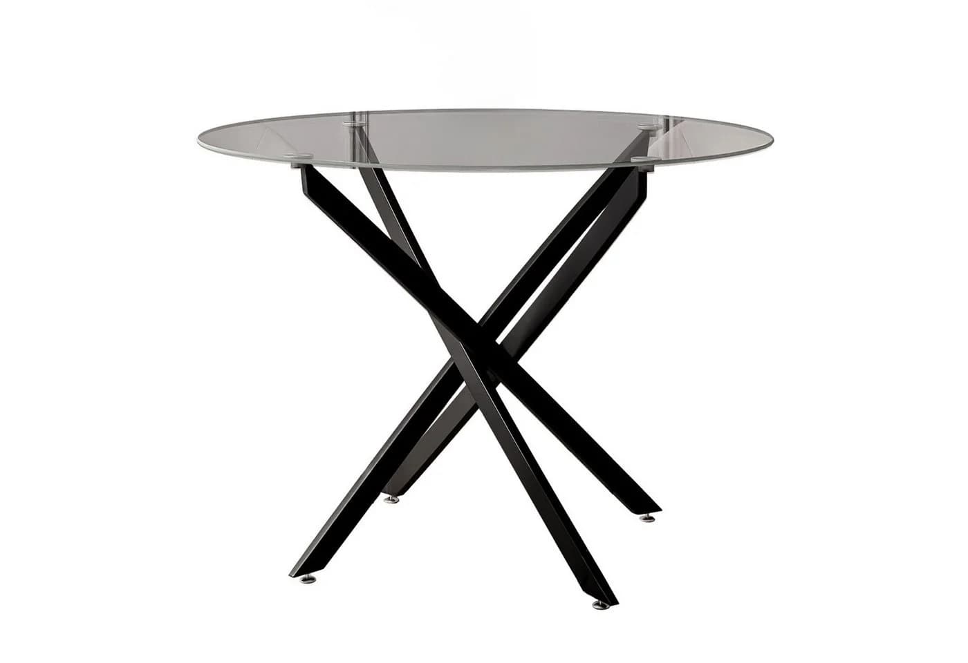 Lookway Esstisch BEIRA Glas Schwarz Silber Gold - Bild 2