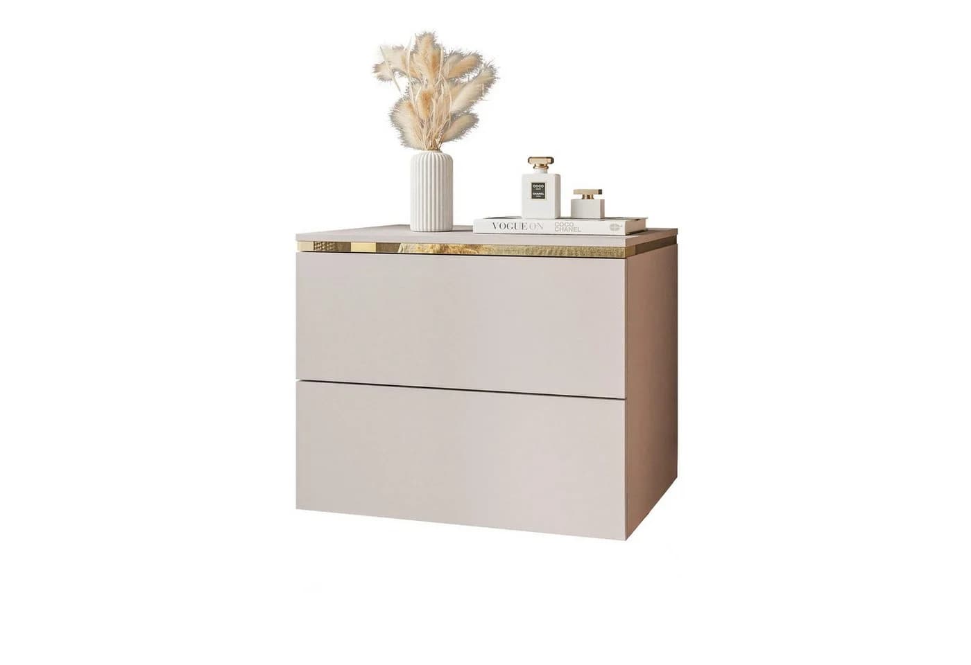 Lookway Nachttisch AURORA II Hängend Beige mit LED - Bild 2