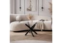 Lookway Couchtisch BEIRA Glasplatte 60cm Schwarz/Gold/Silber Bild 1