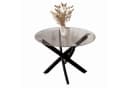 Lookway Couchtisch BEIRA Glasplatte 60cm Schwarz/Gold/Silber Bild 2
