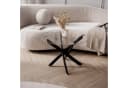 Lookway Couchtisch BEIRA Glasplatte 60cm Schwarz/Gold/Silber Bild 3