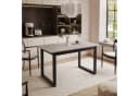 Lookway ARTON II Esstisch ausziehbar Schwarz/Beige Modern Industrial Bild 1