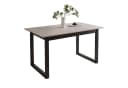 Lookway ARTON II Esstisch ausziehbar Schwarz/Beige Modern Industrial Bild 5