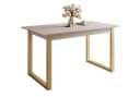 Lookway Esstisch ARTON GOLD II Ausklappbar 140-195 cm Beige/Gold Bild 2
