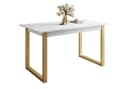 Lookway Esstisch ARTON GOLD II Ausklappbar 140-195 cm Gold Bild 2