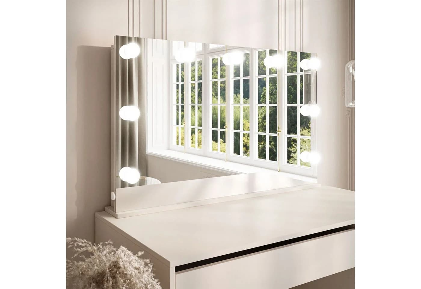 Lookway Schminkspiegel MADA ELITE mit LED Beleuchtung Beige