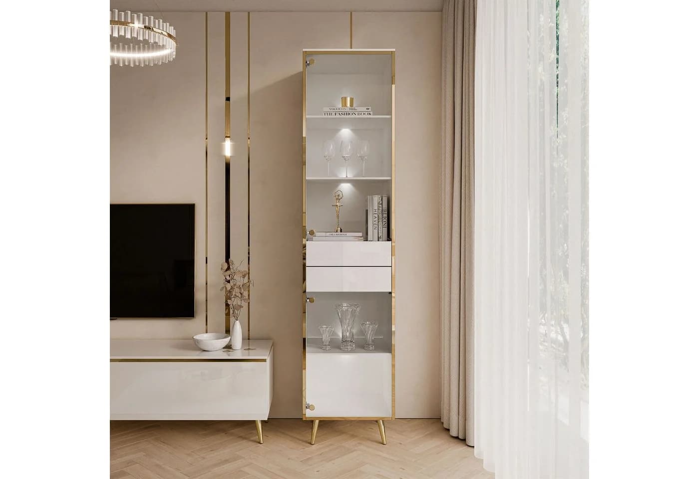 Lookway Glasvitrine AURORA mit LED-Beleuchtung Breite 45 cm - Bild 3