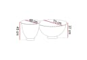 Lookway Couchtisch ESTELLE 2in1 Set Modern Marmoroptik Schwarz/Gold Bild 4