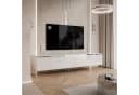 Lookway TV-Schrank AURORA SILVER Weiß Silber Hochglanz LED Bild 3