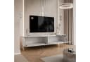 Lookway TV-Schrank AURORA SILVER Weiß Silber Hochglanz LED Bild 4