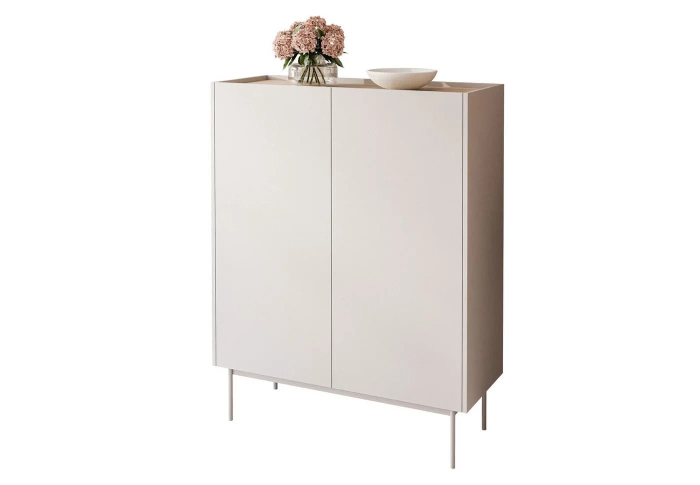 Lookway Hochkommode ESSENCE 2D Kaschmir Eiche Linea Modern - Bild 2
