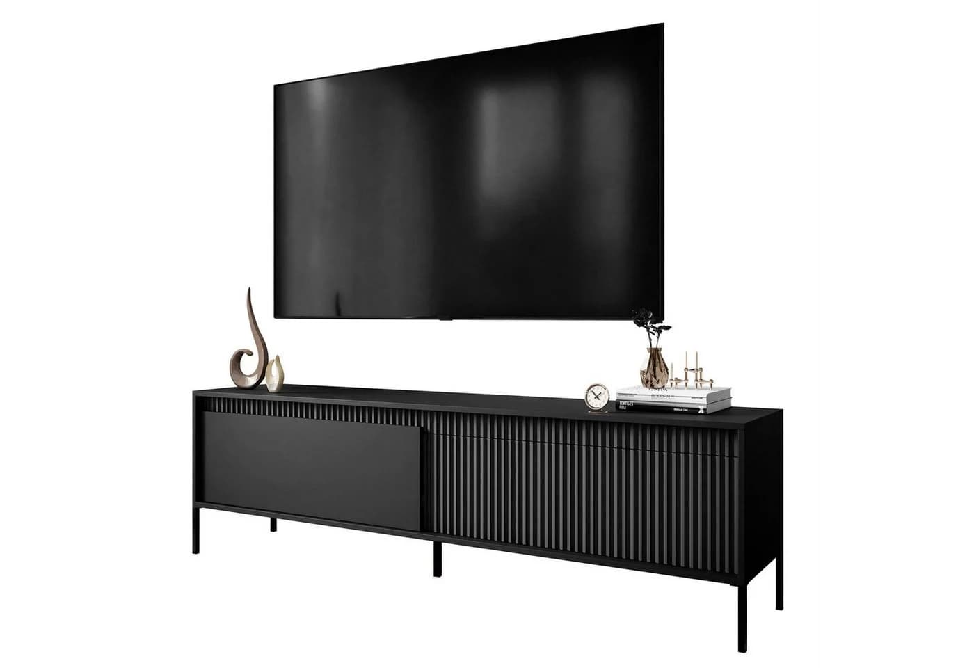 Lookway TV-Schrank YASUMI Schwarz mit Push-to-Open-System - Bild 2
