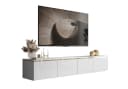 Lookway TV-Schrank CELINE GLOSS Hängeschrank Weiß mit LED-Beleuchtung Bild 2