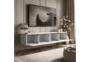 Lookway TV-Schrank CELINE GLOSS Hängeschrank Weiß mit LED-Beleuchtung Bild 5