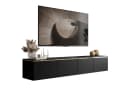 Lookway TV-Schrank CELINE Schwarz Matt Hängeschrank mit LED-Beleuchtung Bild 2